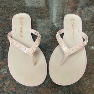Tory Burch Studded Jelly Sandals Sedona Rose Size 9